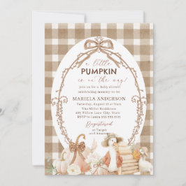 Elegant Vattenfärg En liten pumpa är inbjudan