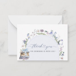 Elegant Vattenfärg en ny kapitlet börjar babydusch Anteckningskort