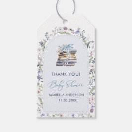 Elegant Vattenfärg ett nytt kapitel börjar Baby Sh Presentetikett