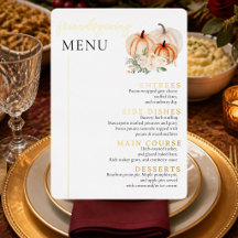 Elegant vattenfärg Friendsgiving-pumpadinner