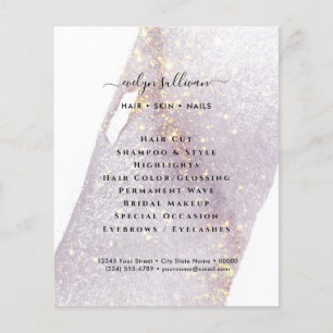 Elegant vattenfärg glimmer flygblad