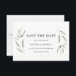 Elegant vattenfärg grön blad bröllop spara datumet<br><div class="desc">Elegant vattenfärg grönt blad bröllop Spara datumet - Modern grönska design

Perfekt för vår sommar och höst bröllop. Även för vinter bröllop

Se vår butik för den matchande inbjudan,  svarskuvert och mer</div>