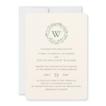 Elegant vattenfärg grönskande krans bröllop