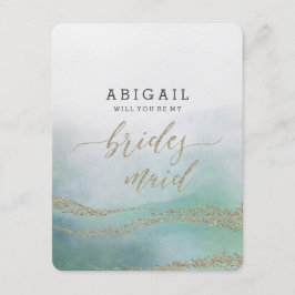 Elegant Vattenfärg i oceanen kommer du att bli bri Inbjudningar