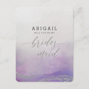 Elegant Vattenfärg i Orchid kommer du att vara Bri Inbjudningar