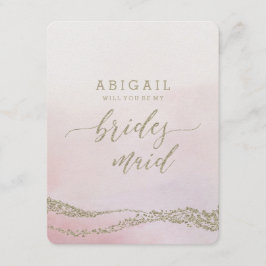 Elegant vattenfärg kommer att ge dig en Bridesmai Inbjudningar