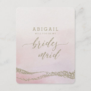 Elegant  vattenfärg kommer att ge dig en Bridesmai Inbjudningar