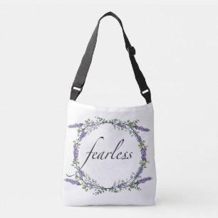 Elegant vattenfärg Lavender Eucalyptus Fearless Axelväska