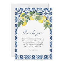 Elegant, vattenfärg Lemon Positano