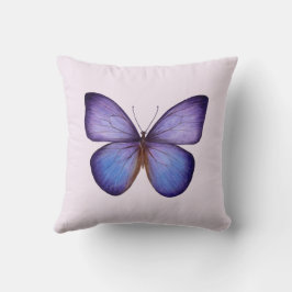 Elegant Vattenfärg Lila Fjäril Kudde