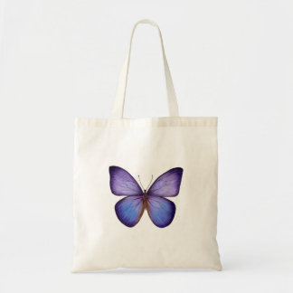 Elegant Vattenfärg Lila Fjäril Tygkasse