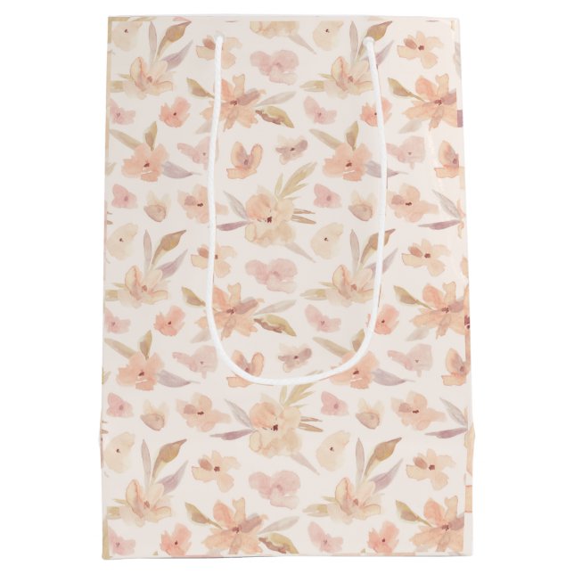 Elegant Vattenfärg Mjuk Blommig  (Baksidan)