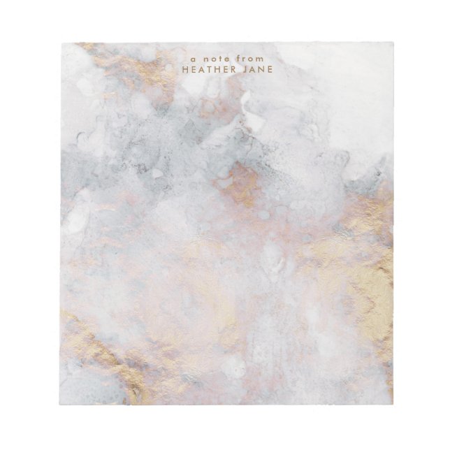 Elegant vattenfärg notisblock anteckningsblock (Framsida)