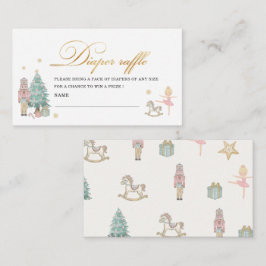 Elegant Vattenfärg Nutcracker-balettbabydusch Tilläggskort