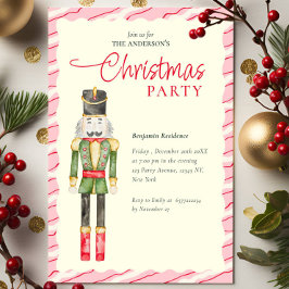 Elegant Vattenfärg Nutcrackers jul Party Julkort