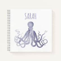 Elegant Vattenfärg Octopus namn