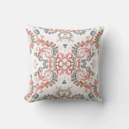 Elegant vattenfärg paisley kastkudde kudde