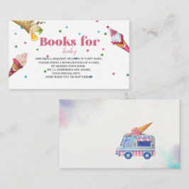 Elegant Vattenfärg Popsicle babydusch bokar för Tilläggskort