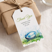 Elegant vattenfärg Rugby Baby Shower