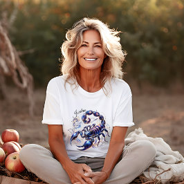 Elegant Vattenfärg Scorpio Zodiac-Anpassningsbar T Shirt