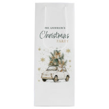 Elegant Vattenfärg Tomte Julfest