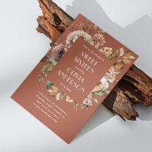 Elegant vattenfärgad blommigt terracotta Sweet 16