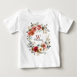 Elegant Vattenfärgad Blommigt Utandning med utspäd T Shirt
