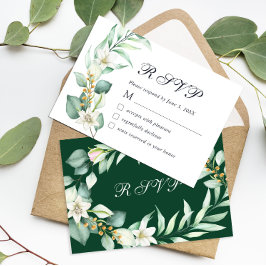 Elegant Vattenfärgad Eucalyptus OSA kort