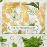Elegant Vattenfärgad Gult Botaniska Blommigten Nam Kökshandduk<br><div class="desc">Elegant Watercolor Gult Grönt Botanical Blommigt Personlig Namn Mönster Kitchen Towels har mimosa och hellebore vattenfärgsblommor i vitt, grönt och gult. Perfekt för den levande bagaren eller kocken, till och med perfekt för dem som kärlek . Gör en fantastisk gåva till jul, födelsedag, Mors dag och mer. Designad av ©Evco...</div>