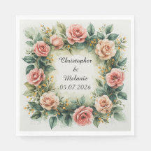 Elegant vattenfärgblommig ram 