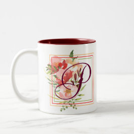 Elegant Vattenfärgen Ro Coffee Mugg