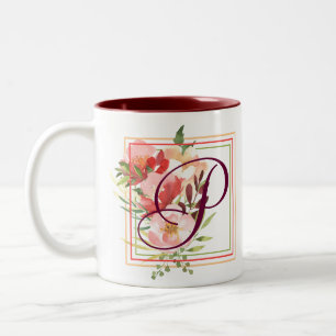 Elegant Vattenfärgen Ro Coffee Mugg