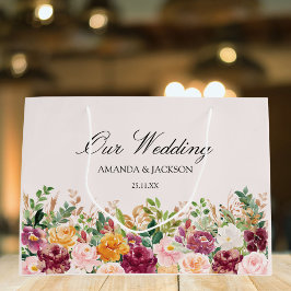 Elegant Vattenfärgen Ro Flower Blommigt Bröllop