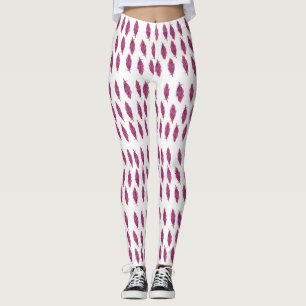 Elegant Vattenfärgfjädrar Anpassningsbar Leggings