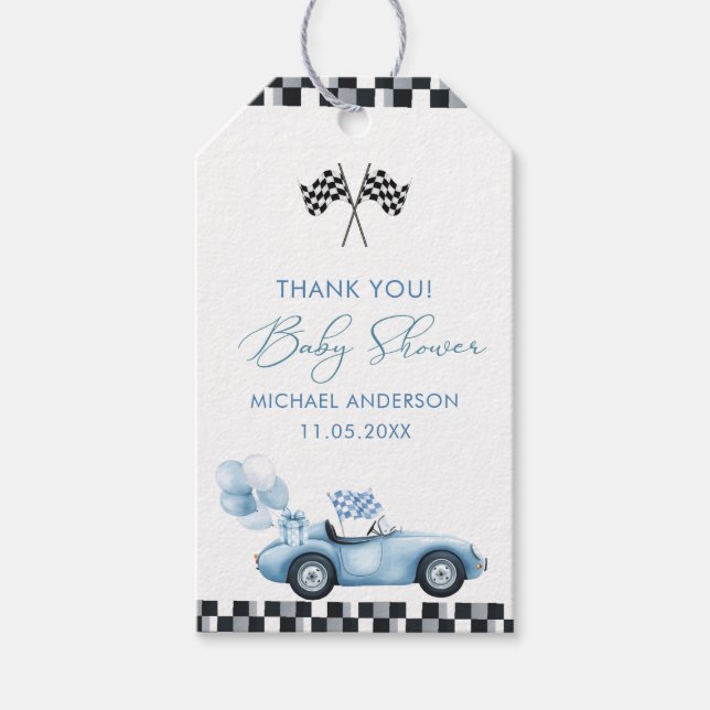 Elegant Vattenfärgsbilschaufför för tävling- Presentetikett (Framsidan)