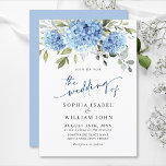 Elegant Vattenfärgsblå Hydrangea Blommigt Bröllop Inbjudningar<br><div class="desc">Om du vill göra ytterligare anpassningar klickar du på länken "anpassa ytterligare" och användor verktyg som är utformat för att ändra mallen. Kontakta mig om du behöver hjälp eller matchande artiklar.</div>