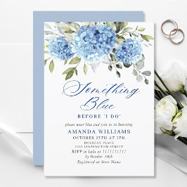 Elegant Vattenfärgsblå Hydrangea-MÖHIPPA Inbjudningar