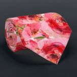 Elegant VattenfärgsBlommigtar Rosa Slips<br><div class="desc">Elegant vattenfärgsbor och rosa som är grönt accentuerad med guld löv,  dessa trasa-blöjor är vackra för bord för vår eller sommar eller för att dekorera för ett särskilt tillfälle. MATCHING-artiklar i vår Rosa Peonies Collection.</div>