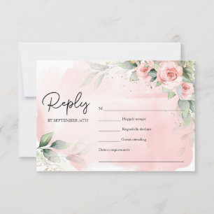 Elegant vattenfärgsblommor blommor eucalyptus gul OSA kort