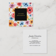 Elegant vattenfärgsblommor boho professionell