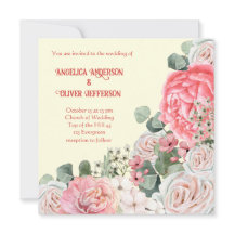 Elegant Vattenfärgsblommor Bröllop