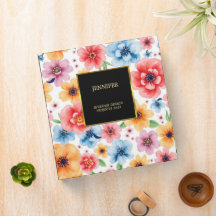 Elegant vattenfärgsblommor svart guld professionel