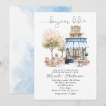 Elegant Vattenfärgsbonusbebe Baby Shower