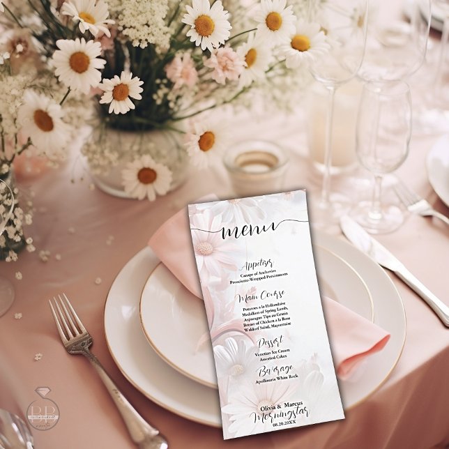 Elegant VattenfärgsDaisy för  Rosa (Skapare uppladdad)