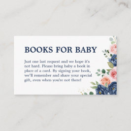 Elegant Vattenfärgsfärgen Flower Bokar för Baby Tilläggskort