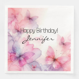 Elegant Vattenfärgsfjäril, Pappersservett