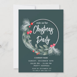 Elegant vattenfärgsgreenery wandecompany inbjudningar