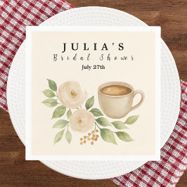 Elegant Vattenfärgskaffe, Möhippa Pappersservett