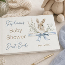 Elegant Vattenfärgskanin Babyshower