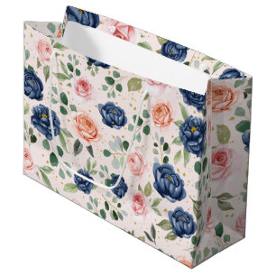 Elegant Vattenfärgskorg, Blommigt